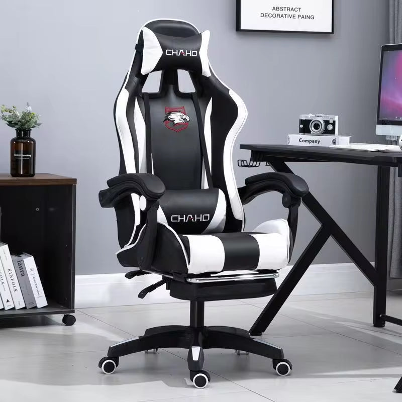 WCG Gaming Chair Computer Chair High-Quality Gaming Chair Leather Internet LOL Internet Cafe Racing Chair Office Chair Gamer New