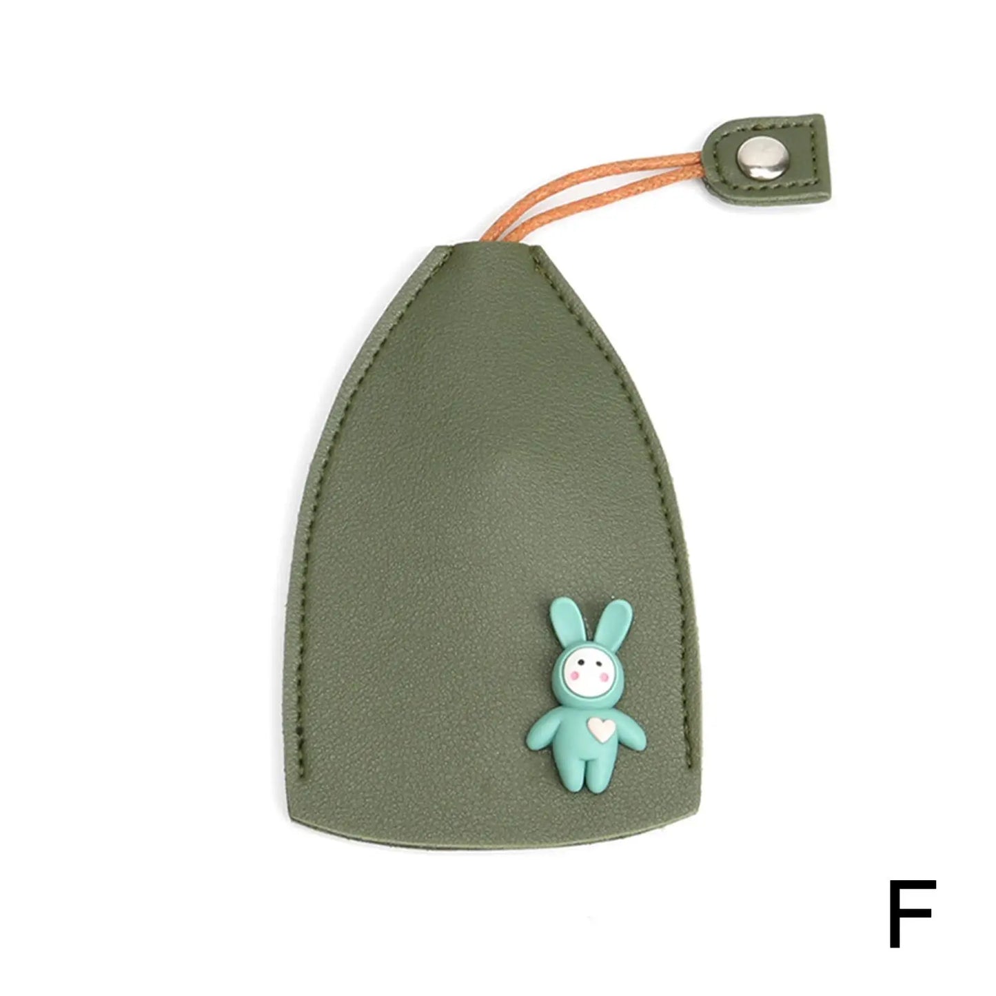 Cute Pull Out Key Case Cartoon Animals Rabbit Cat PU Leather Key Wallets Housekeepers Car Key Holder Case Leather Bag for Keys