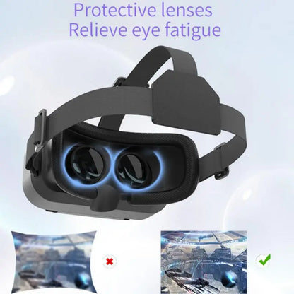 3D VR Headset Smart Virtual Reality Glasses VR Helmet For IPhone/Android Smartphones Phone Lenses With Controllers Binoculars