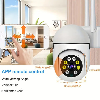 High-definition WIFI Monitoring Camera, 355 Degree Intercom 1080p Home Security Camera, Remote High-definition Night Vision Camera,Suitable For Indoor And Outdoor (non Rainwater, Anti Domestic Water) APP Operation,Can Be Viewed Anytime