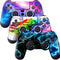 Vinyl Decal Skin Set for PS4 Controller - 3-Piece Full Body Cover Sticker