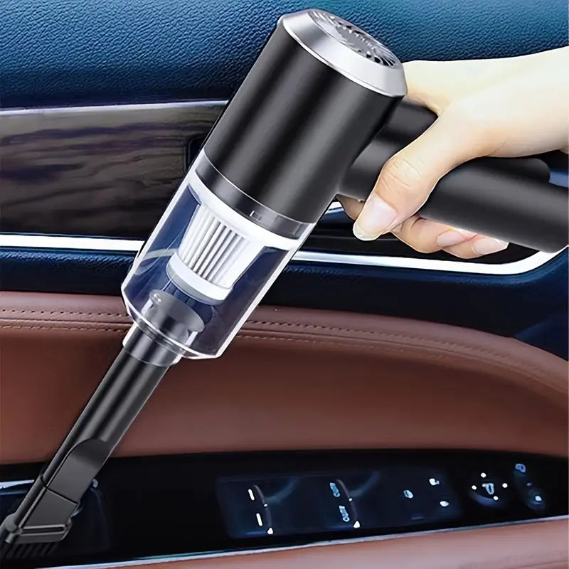 Portable Car Vacuum Cleaner, Rechargeable Handheld Automotive Vacuum Cleaner For Car Wireless Dust Catcher Cyclone Suction