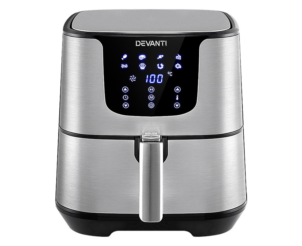 Air Fryer 7L LCD Fryers Stainless Steel