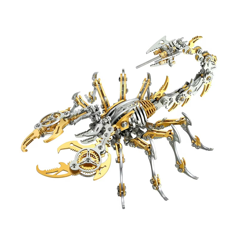 3D Scorpions Metal Puzzle Steampunk Mechanical Insect Model Kit Floatingcity Steel Warcraft Assemble Jhandmade Toy for Adults