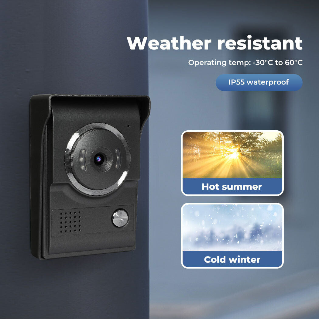 Video Door Bell Wifi Phone Intercom System with Monitor Doorbell Camera Wireless