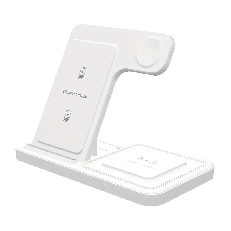 Foldable 3 In 1 Fast Charging Station, 15W Wireless Charger Stand For IPhone 15/14,13,12,11/Pro/Max/Mini/Plus, X, XR, XS/Max, SE, 8/Plus, For Watch 1-8, For Airpods 3/2/Pro