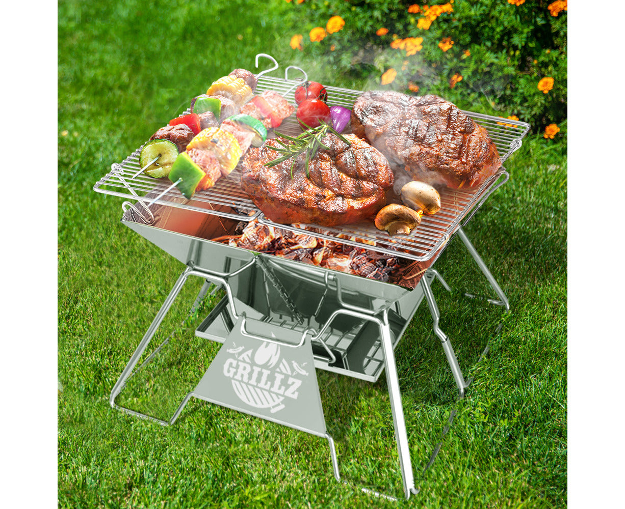 Fire Pit BBQ Grill with Carry Bag Portable