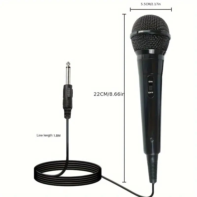 Dynamic Wired Microphone Karaoke Trolley Speaker Singing Recording Handheld Microphone