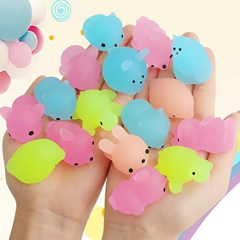 10 τεμ. Mochi Squishies Toys, Mini Squishies Animals Toys, Cat Random Halloween Kids Party Bevers , For Bag Stuffers