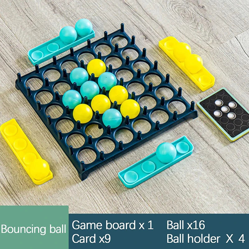 Kids Ball Bouncing Game Parent-Child Interaction Board Game Jumping Connect Ball Toddler Toss Ball Game Fun Party Game