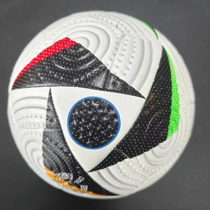 Euros 2024 soccer ball black and red/white Size 5