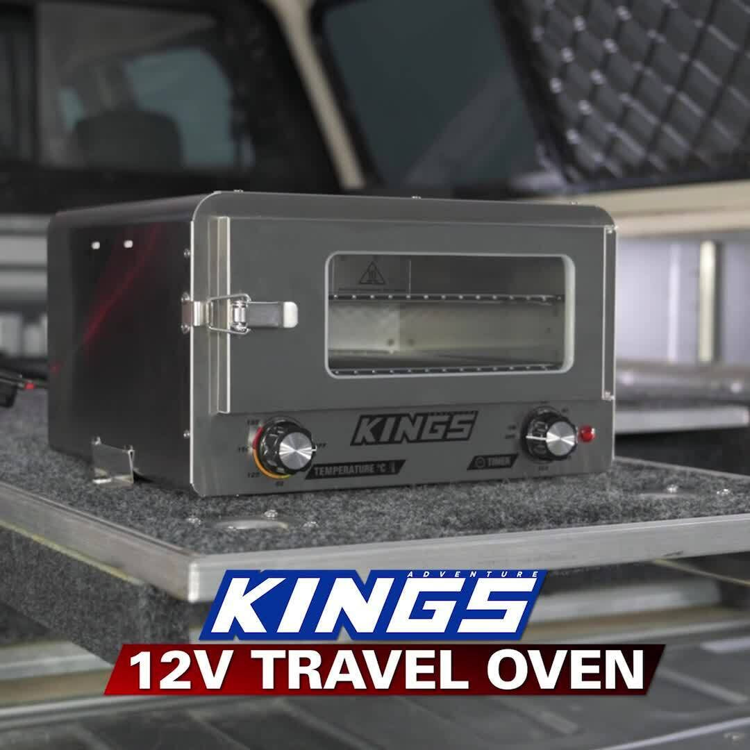 Adventure Kings 12V Electric Camping Oven Stainless Steel 180 C Max Temperature