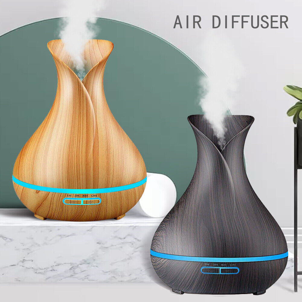 LED Aroma Aromatherapy Diffuser Essential Oil Ultrasonic Air Humidifier Purifier