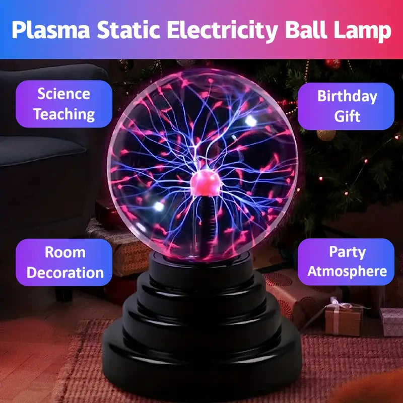 Plasma Ball/Light/Lamp - Touch Sensitive USB Powered Magic Static Electricity for Parties, Home Decorations, Birthday Gifts & Science Teaching!