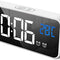 Digital Alarm Clock, with Large Led Temperature Display, Portable Alarm Clock Digital, Snooze Time, Four-Level Adjustable Brightness Dimmer, 13 Music USB Charging Ports, Suitable for Bedside, Bedroom Visit the Ohamtes Store