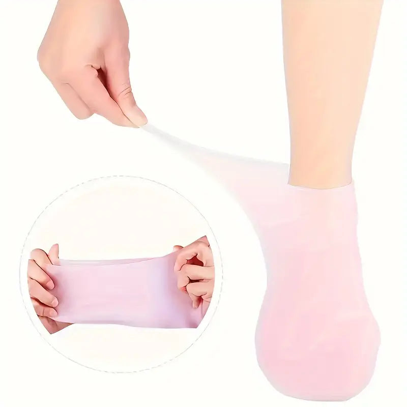 Silicone Moisturizing Foot Socks For Dry Cracked Feet Foot Care Socks Massage Moisturizing Gel Socks