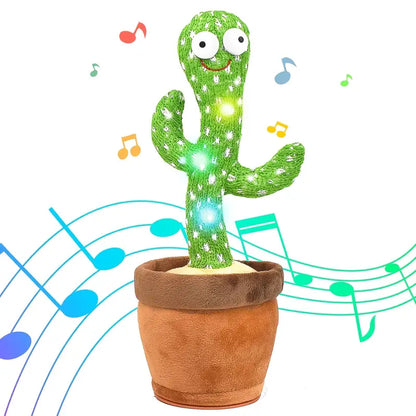 Dancing Cactus Talking Cactus Baby Toys, Wriggle Singing Cactus Repeats What You Say Baby Boy Toys, Plush Electric Speaking Cactus 15 Second Voice Recorder Baby Girl Toy Halloween/Christmas Gift