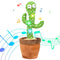 Dancing Cactus Talking Cactus Baby Toys, Wriggle Singing Cactus Repeats What You Say Baby Boy Toys, Plush Electric Speaking Cactus 15 Second Voice Recorder Baby Girl Toy Halloween/Christmas Gift