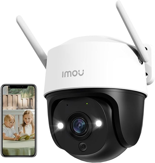 Imou 360° Security Camera Outdoor with AI Human/Motion Detecion, 30m Color Night Vision, PTZ WiFi Home IP CCTV Camera 1080P, Auto Tracking, Siren, 2-Way Audio, IP66 Weatherproof, Works with Alexa