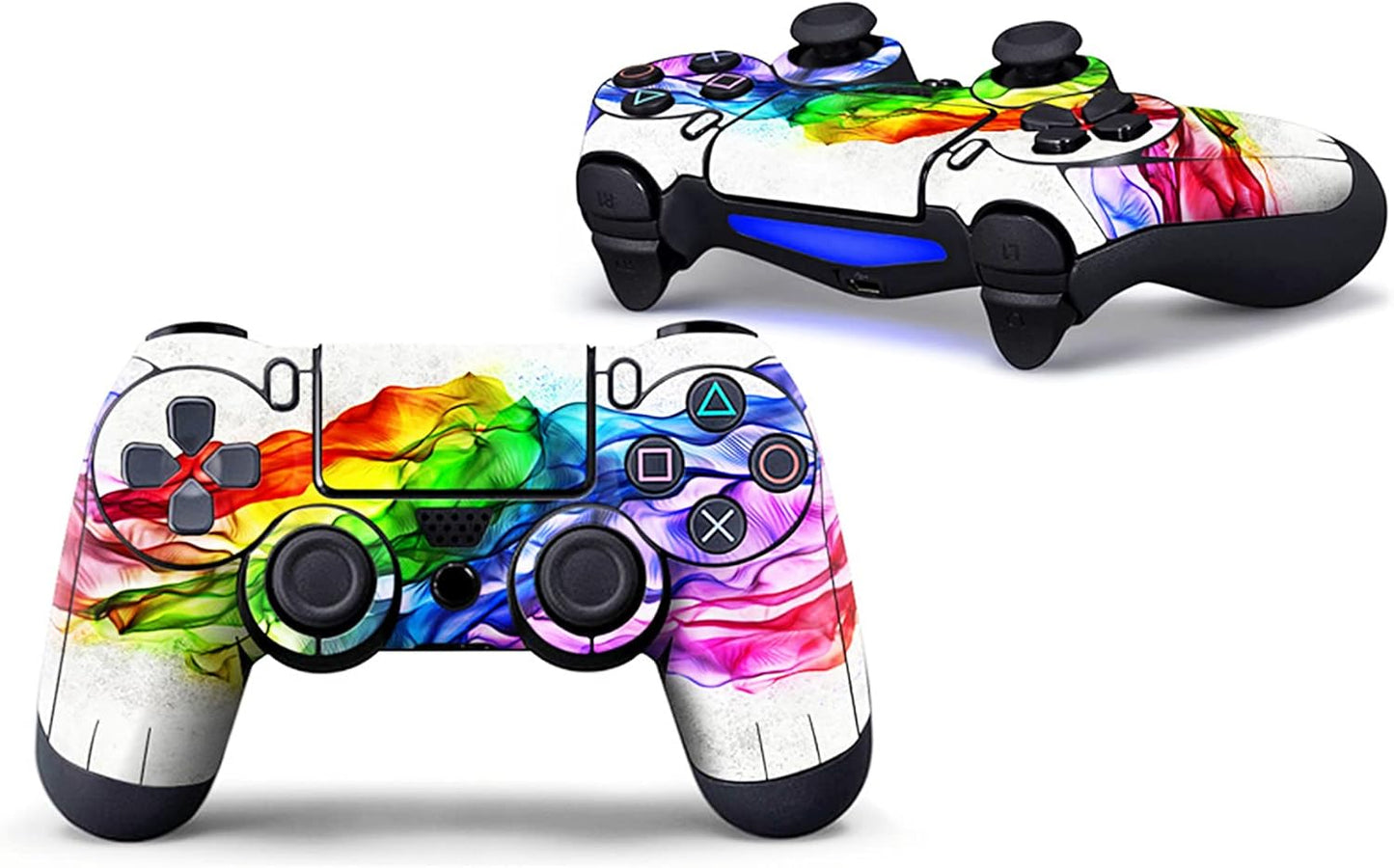 Vinyl Decal Skin Set for PS4 Controller - 3-Piece Full Body Cover Sticker