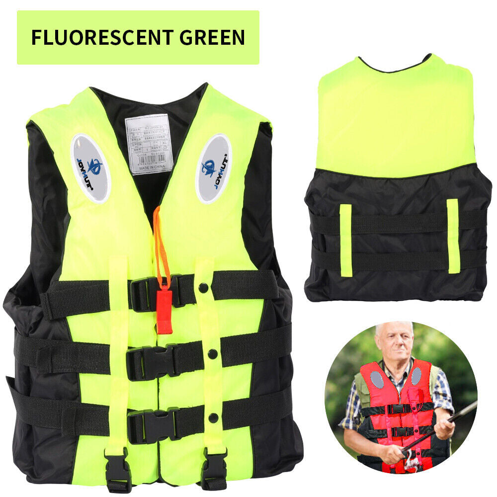 Adults/Kid Life Jackets Watersport Ski Buoyancy Aid Kayak Sailing Boating Jacket