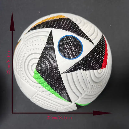 Euros 2024 soccer ball black and red/white Size 5