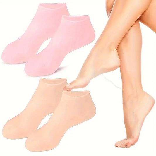 Silicone Moisturizing Foot Socks For Dry Cracked Feet Foot Care Socks Massage Moisturizing Gel Socks