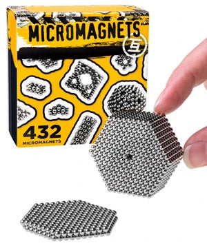 Micro magnets sticky for playing. 432 pieces.